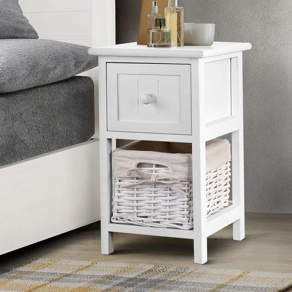 Claire White Bedside Table x 2