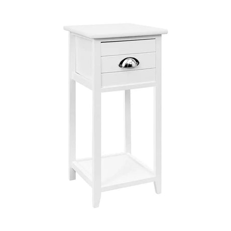 Thyme White Bedside Table