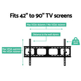 TV Wall Mount Bracket for 42"-90" LED LCD TVs Tilt Slim Flat Low Profile