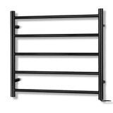 Devanti Electric Heated Towel Rail Rack 5 Bars Wall Mounted Clothes Dry Warmer