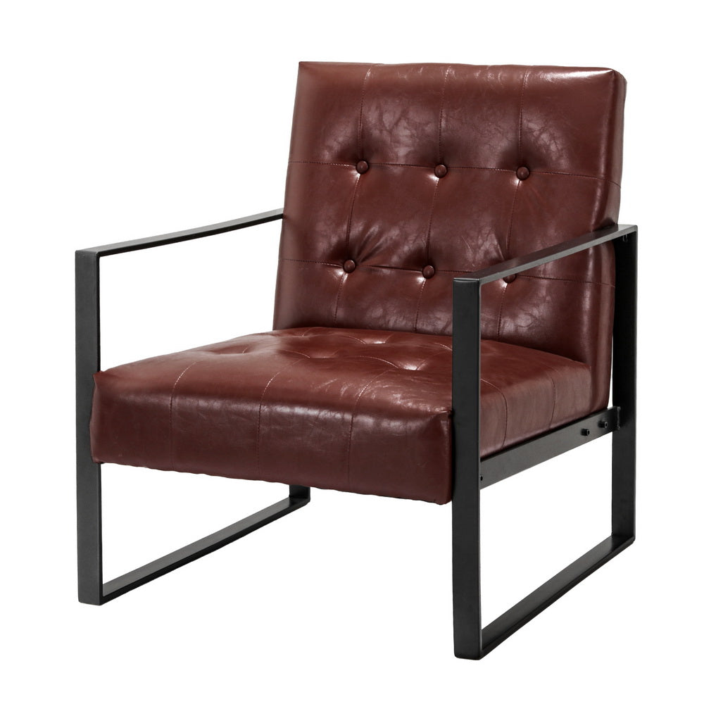 Kora Armchair Brown & Black