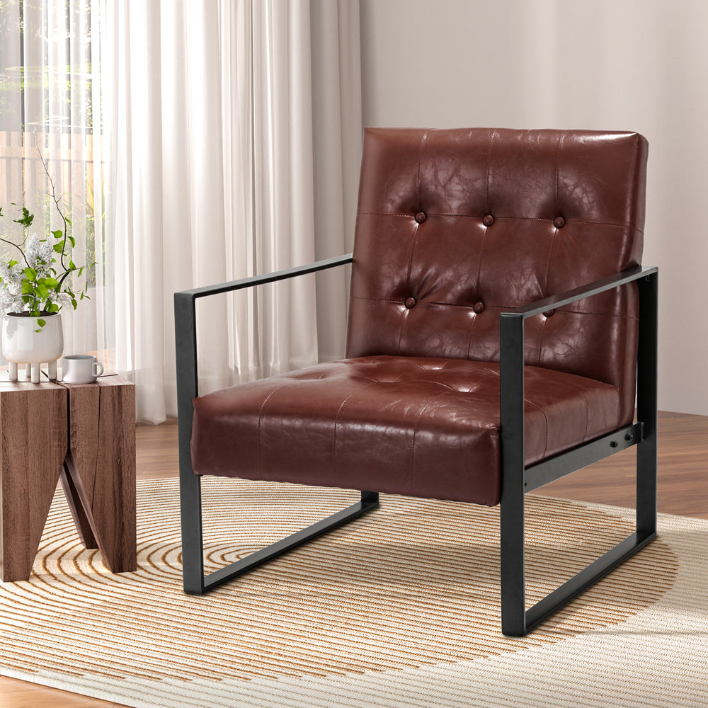 Kora Armchair Brown & Black