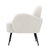 Ember Armchair Lounge Chair Armchairs Accent Arm Chairs Sherpa Boucle White