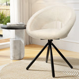 Vita Dining Chairs Set 2 Beige & Black