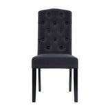 Danson Dining Chairs 2 Chair Set Dark Grey