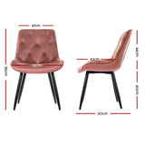 Starlyn Dining Chairs Pink x2