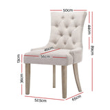 Cayes Dining Chair Cream Beige