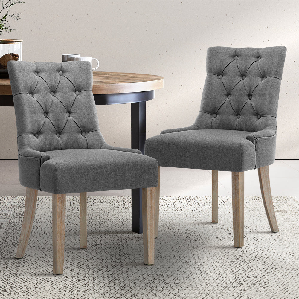 Cayes French Provincial Dining Chair Grey