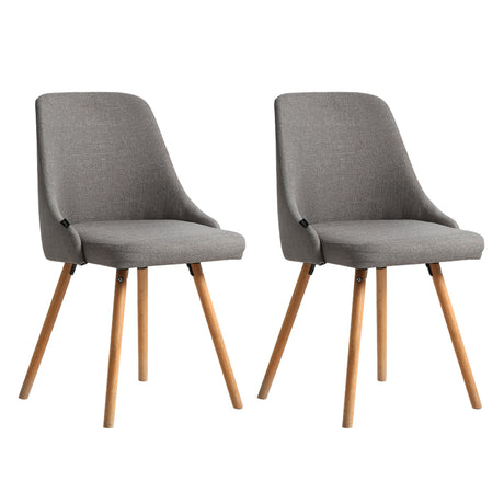 Kalmar Dining Chairs Set Of 2 Grey