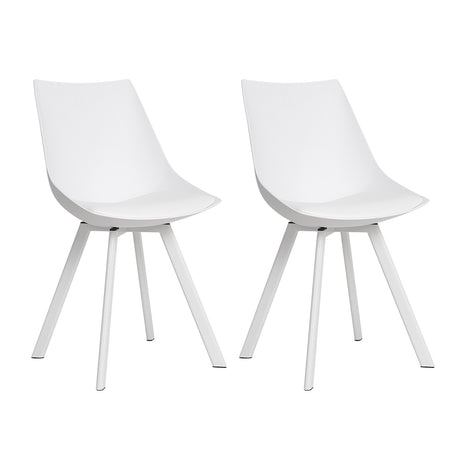 Lylette Dining Chairs Set of 2 White