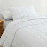 Royal Comfort Coverlet Set Bedspread Soft Touch Easy Care Breathable 3 Piece Set - Queen - White