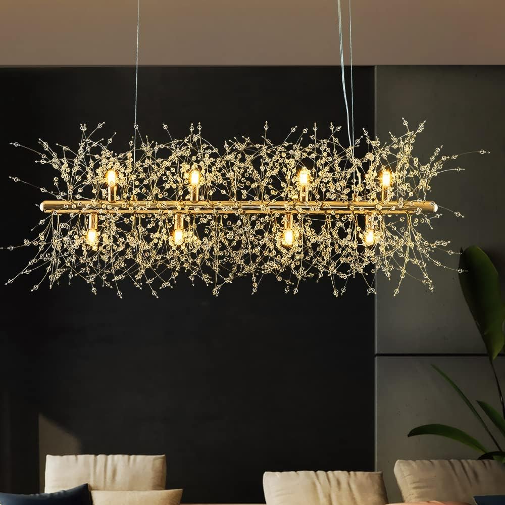 Modern Crystal Chandelier Firework, 12 Lights