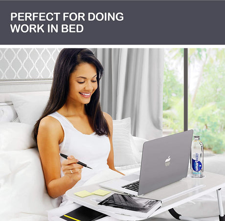 Laptop Desk with Storage and foldable legs