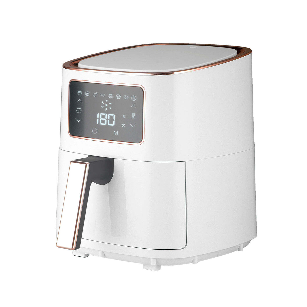 Ember 7L Digital Air Fryer (White Rose Gold) 1700W, <200°C, 8 Cooking Settings