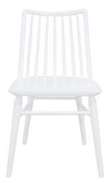 Riviera Solid Oak Dining Chair - Set of 2 (White)