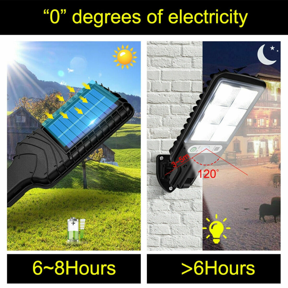 New Super Bright COB Solar Motion Sensor LED Light Security Street Wall Lamp Garden