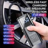 6000mAh Car Tyre Inflator 12V Air Compressor Electric Pump Cordless USB Charging