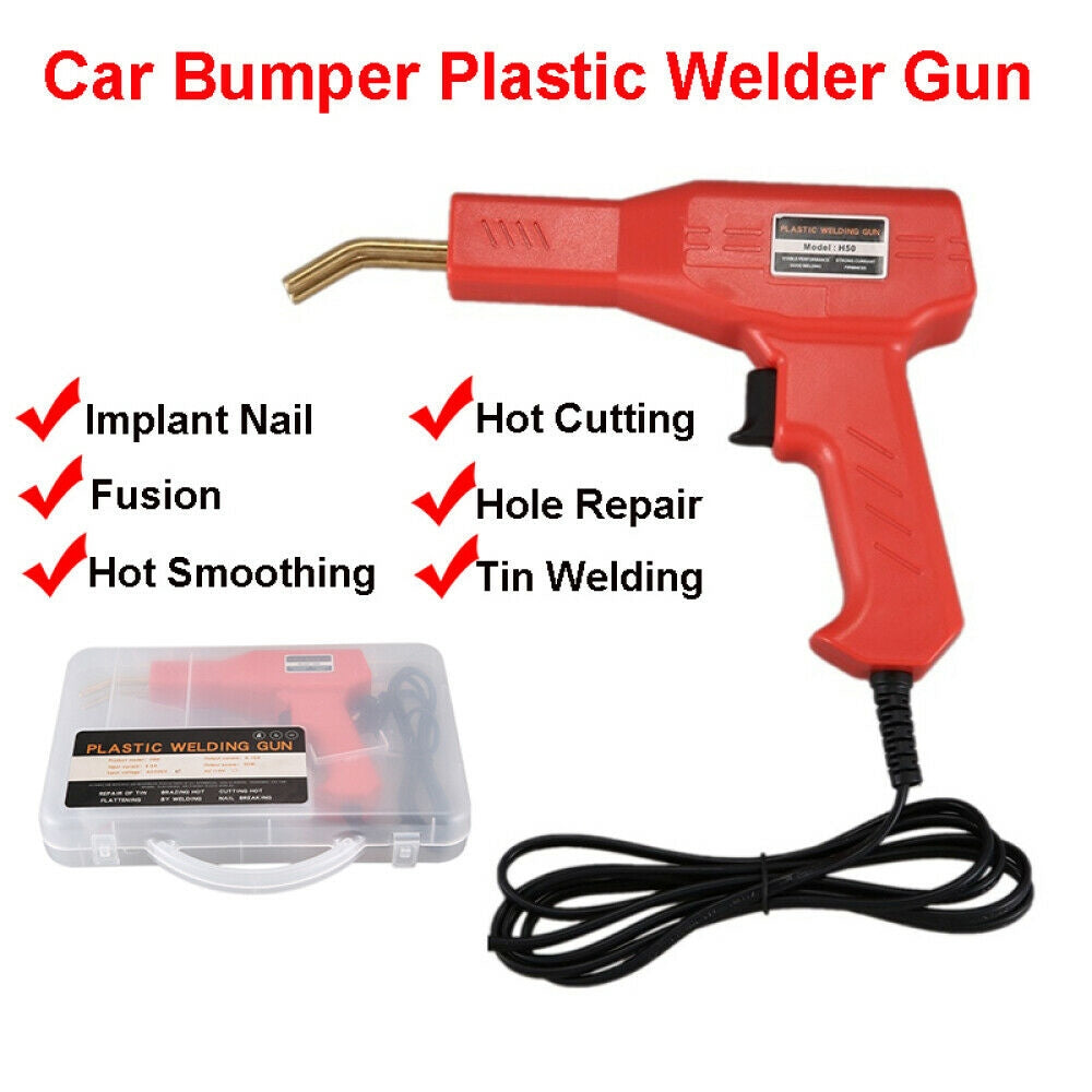 Handy Plastic Welder Garage Repair Welding Tool Kit Hot Staplers Bumper Machine