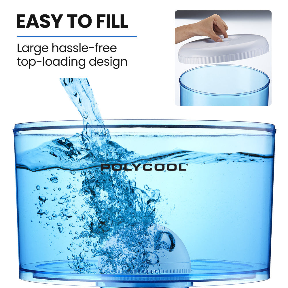 PolyCool 22L Water Cooler Dispenser Container Tank, with 7-Stage Filter Purifier System