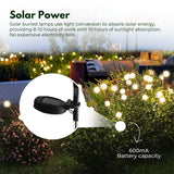 NOVEDEN 3 Pieces Solar Powered Firefly Lights (Warm) NE-SL-108-ZL