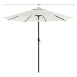 SONGMICS 2.7m Patio Outdoor Table Umbrella White