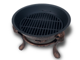 Vesuvius Firepit BBQ with Lid