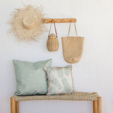 Cushion Cover-Coastal Fringe-Pineapples Seafoam-45cm x 45cm