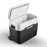 Kolner 50l Fridge Freezer Cooler 12/24/240v Camping Portable Esky Refrigerator With Trolley - Black