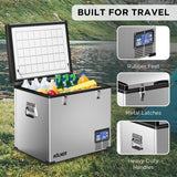 Kolner 95l Portable Fridge Chest Freezer With Lcd Panel - Rv Vehicle Camping Refrigerator