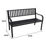 Wallaroo Steel Outdoor Garden Bench - Modern