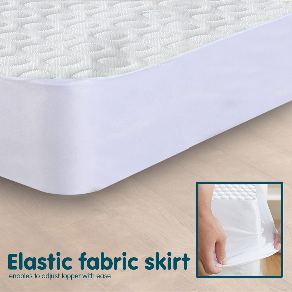 Laura Hill Luxury Cool Max Comfortable Fully Fitted Bed Mattress Protector Queen