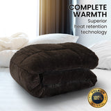 Laura Hill Faux Mink Comforter Quilt Doona Duvet 600GSM - Super King