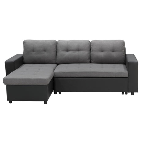 Ember Corner Sofa Linen Lounge Couch L-shaped Modular Furniture Home Chaise Grey