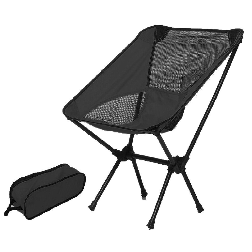 Ultralight Aluminum Alloy Folding Camping Camp Chair Outdoor Hiking Patio Backpacking Red