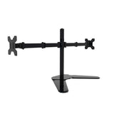 Monitor Stand Arm Dual HD LED TV Freestanding Mount Holder 2 Arm Display Desk Bracket