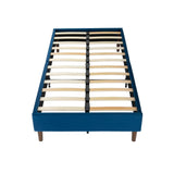 Velvet Blue Bed Frame – Double