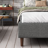 Bed Frame Mattress Foundation (Dark Grey) – Single