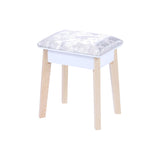 Ember Dressing Table/ Vanity Stool Set with Make-up LED Lighted Mirror-White