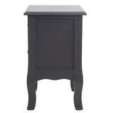 French Bedside Table Nightstand Grey Set of 2