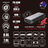 JumpsPower GT 2000A Jump Starter Powerbank 37000mWh 12V Phone Car Battery Charger GTS