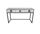 Athens Mirrored Console Table -Black