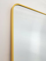 Gold Metal Rectangle Mirror - X-Large 100cm x 200cm