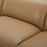 Inala 2 Seater Genuine Leather Sofa Lounge Electric Powered Recliner LHF Chaise Latte