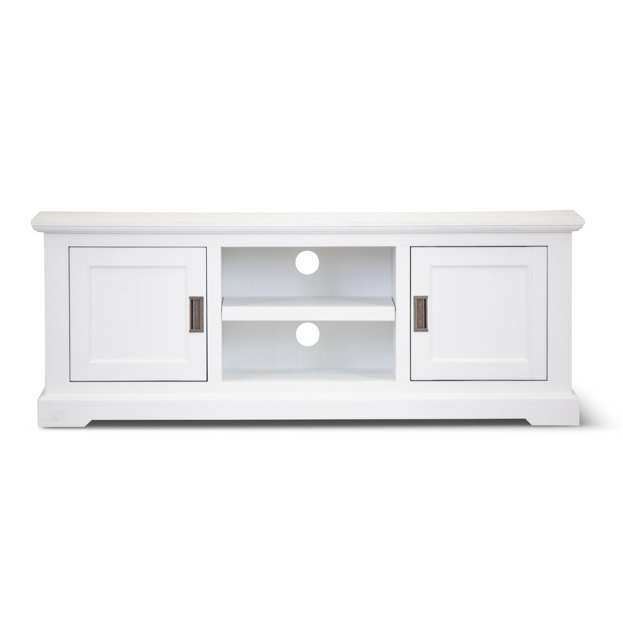 Laelia ETU Entertainment TV Unit 160cm 2 Door Solid Acacia Wood Coastal - White