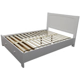 Wisteria Bed Frame Queen Size Base Storage Drawer Timber Wood - White