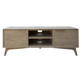 Tyler 166cm ETU Entertainment TV Unit 2 Door Solid Acacia Timber Brushed Smoke