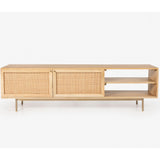 Martina ETU Entertainment TV Unit 175cm Solid Mango Wood Rattan Furniture