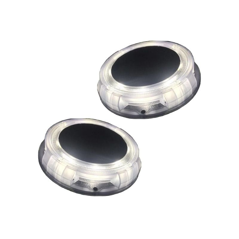 Deck Lights- Solar LED Lights in Cool White – 2 in One Pack