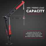 900kg Swivel Hydraulic Crane Hoist 12V Electric Jack