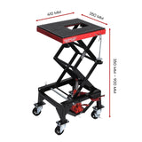 Motorcycle Scissor Lift Stand 136kg Hydraulic Motorbike Lifter Dirt Bike Jack